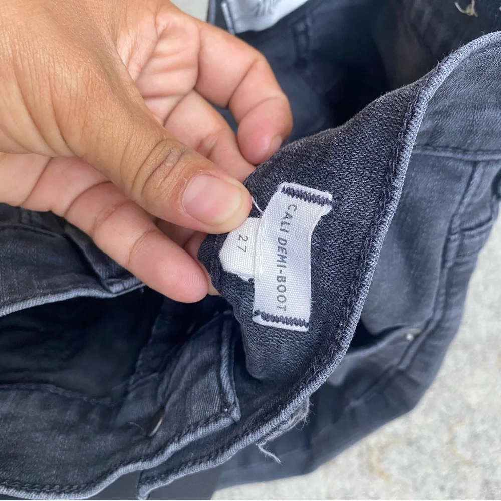 Madewell Charcoal Flare & Wide Leg Jeans - Picture 6 of 7